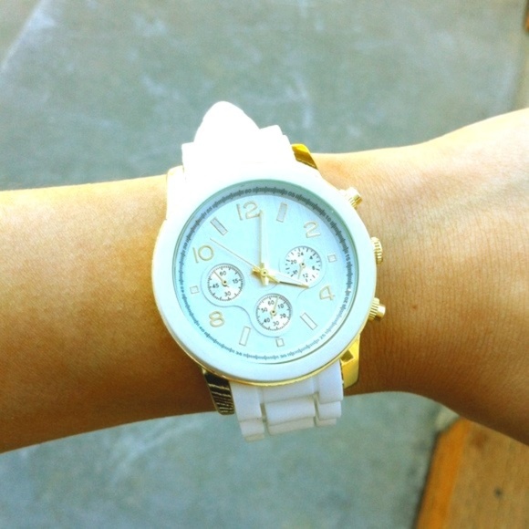 T&J Designs Accessories - **LAST CHANCE **White & Gold Watch
